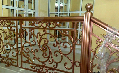 Lan can cầu thang nhôm đúc - 05
